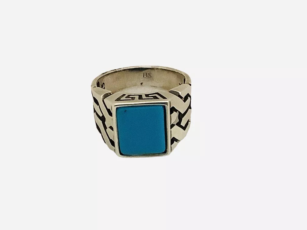 Blue Turquoise, Gemstone Ring - Image 3