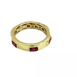 Sterling Silver 14k Gold Over Gemstone ring