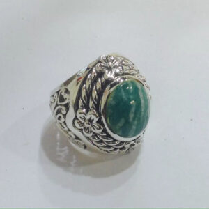 Green Malachite, Handcrafted Ring