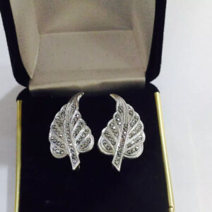 Antique, Marcasite, Leaves Earrings