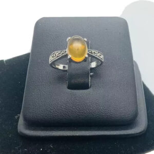 Amber Gemstone Ring