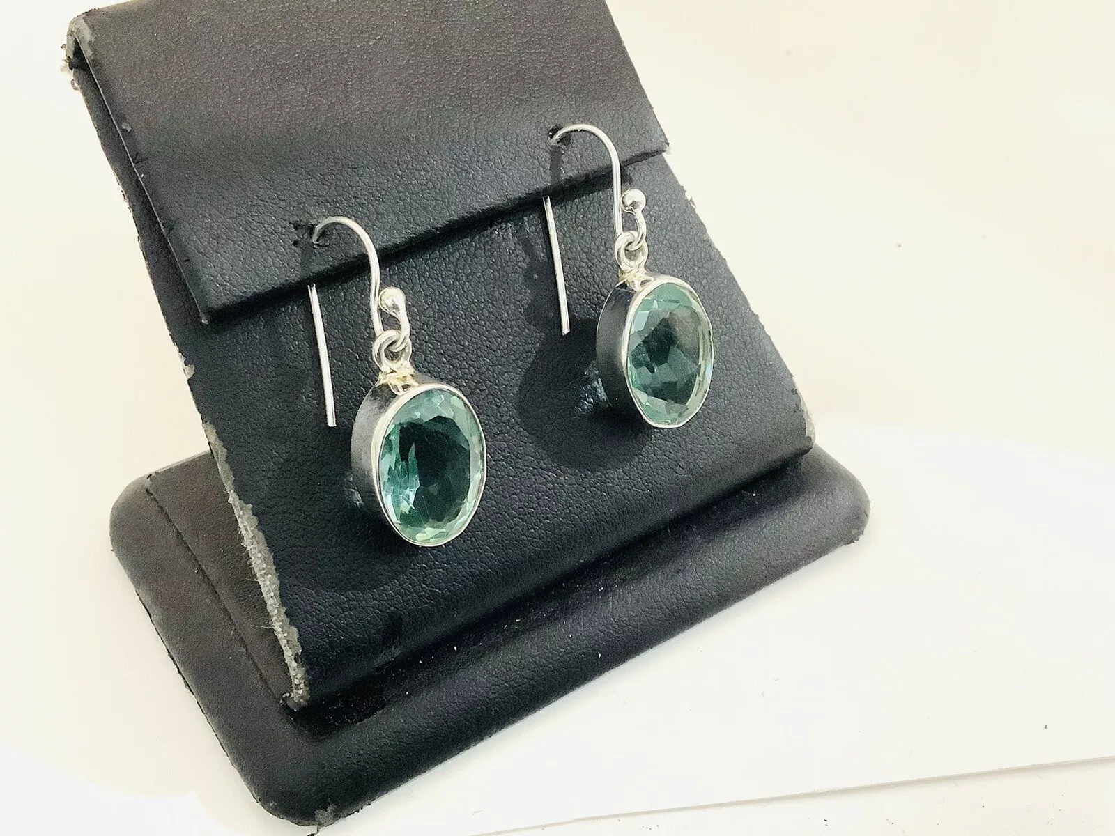 Aquamarine, Damgle Gemstone earrings - Image 2