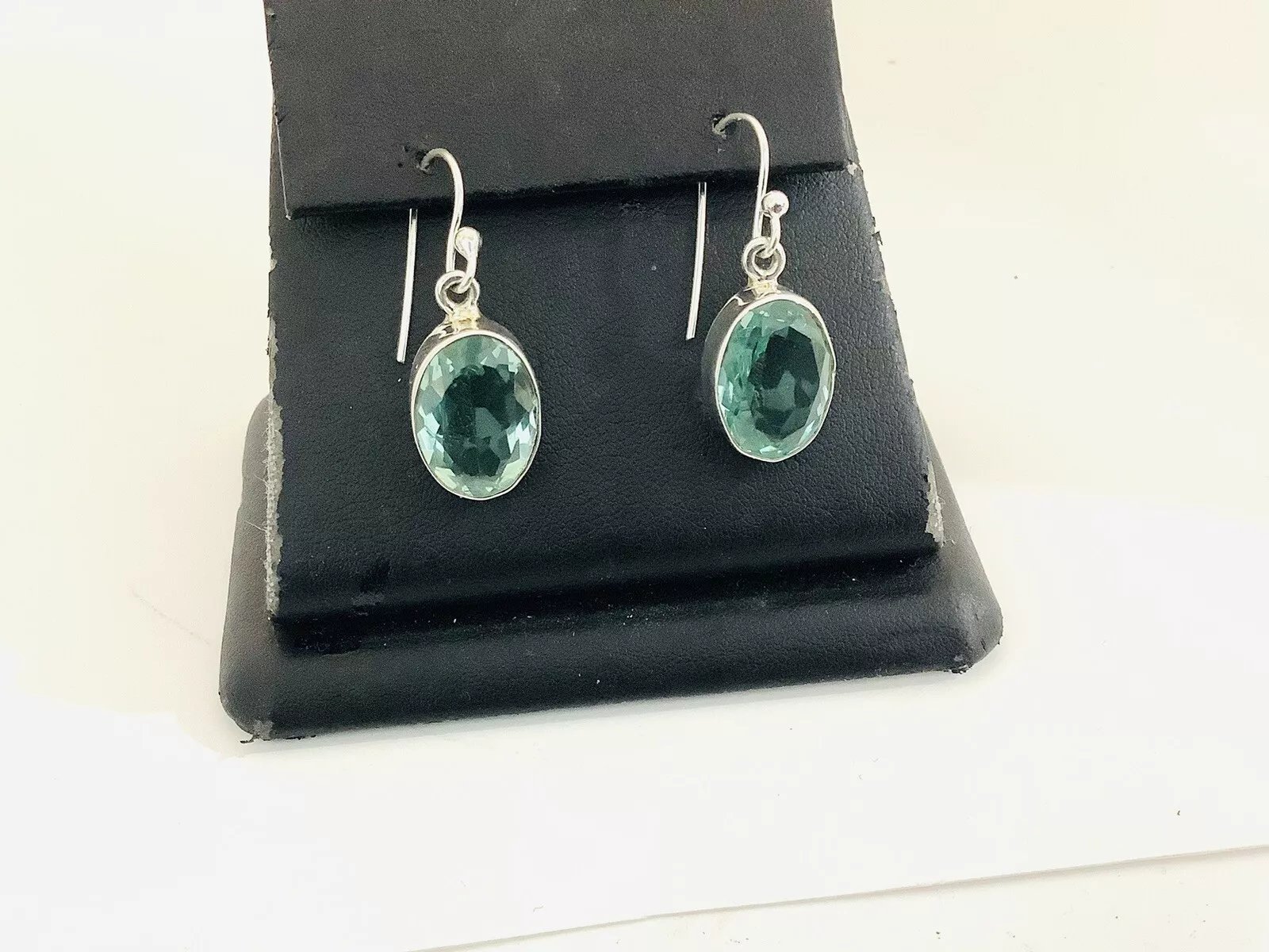 Aquamarine, Damgle Gemstone earrings - Image 3