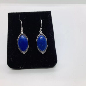 Lapis Lazuli, Tree Of Life Dangle Earrings