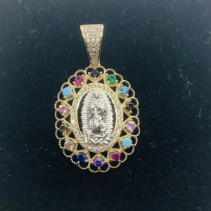 Our Lady of Guadalupe Gemstones Pendant