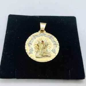large round Santa Barbara pendant