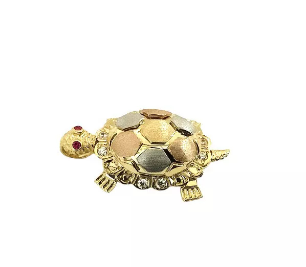 Multi Color Turtle Mystery CZ Pendant