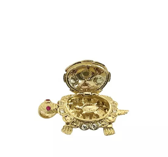 Multi Color Turtle Mystery CZ Pendant - Image 7