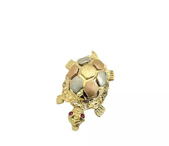 Multi Color Turtle Mystery CZ Pendant - Image 8