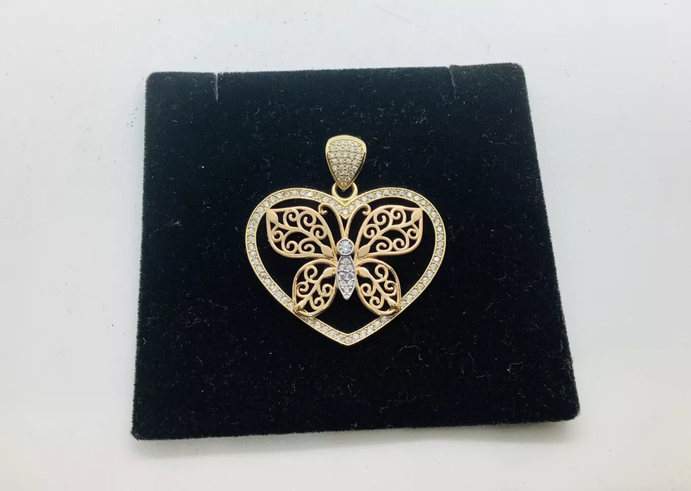 Butterfly medium size Heart pendant - Image 2