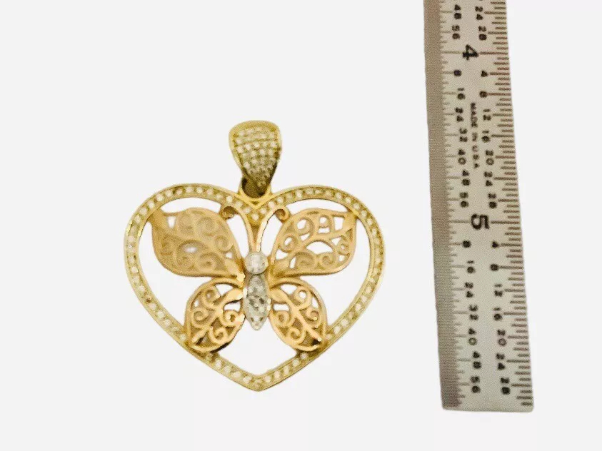 Butterfly medium size Heart pendant - Image 5
