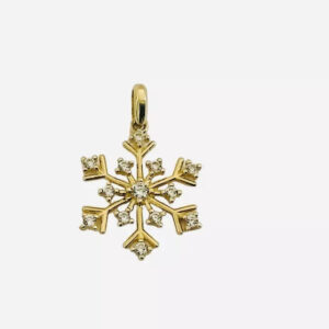 Vintage Snowflake Small Charm