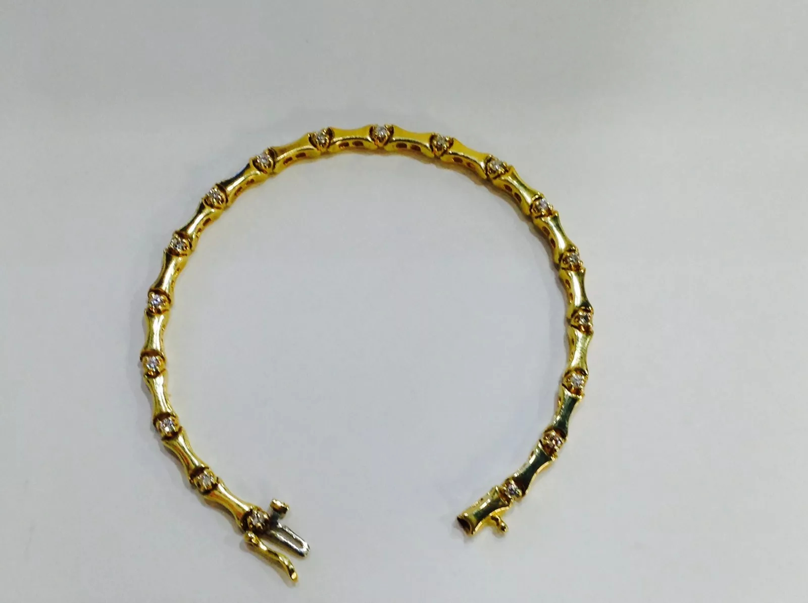 Vintage tennis Line Bracelet, 7" - Image 2