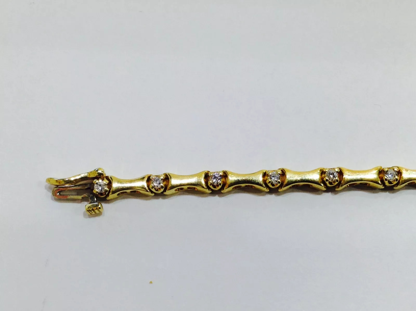 Vintage tennis Line Bracelet, 7" - Image 4