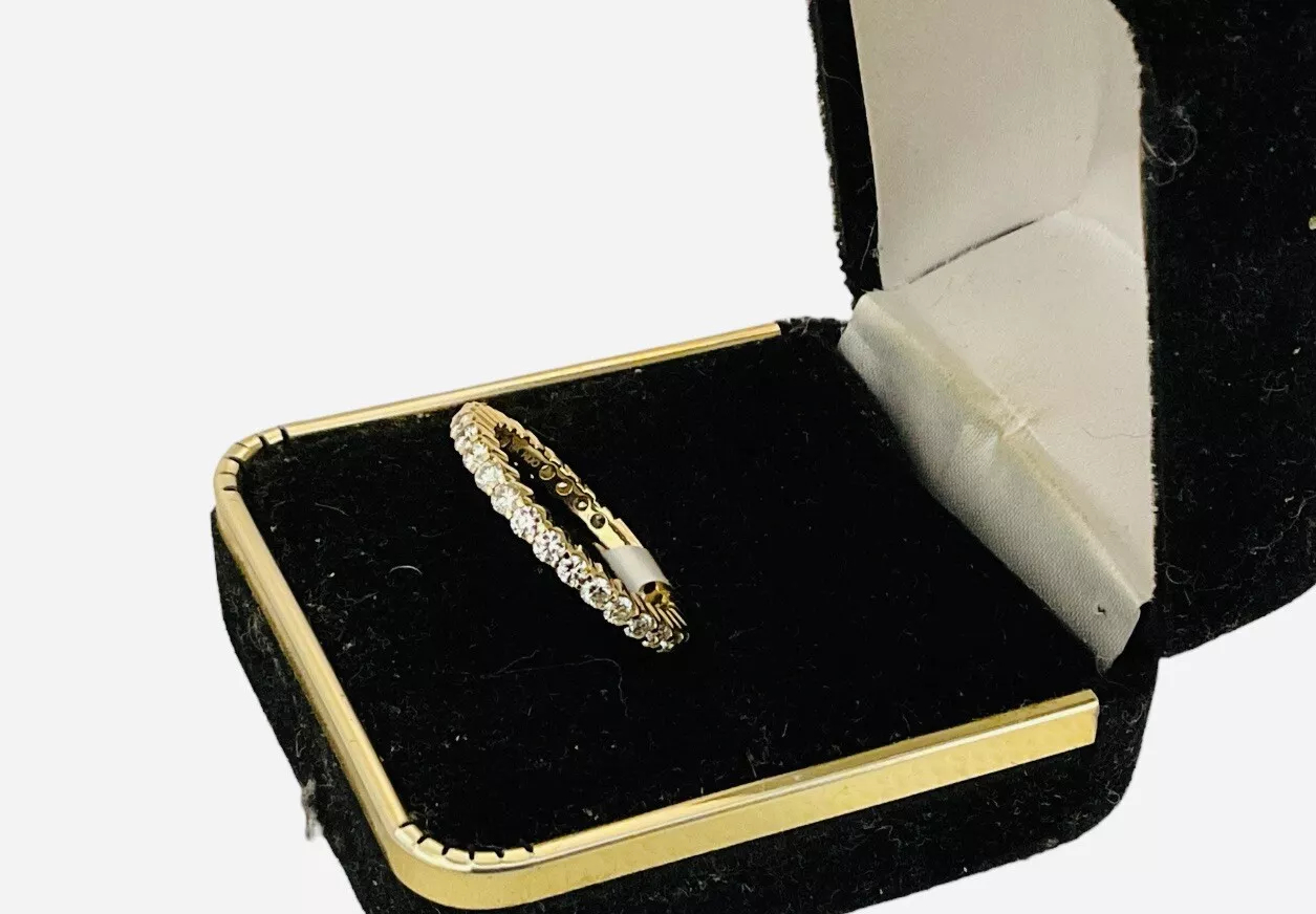 1ct TW Eternity Vintage Wedding Band Ring - Image 2