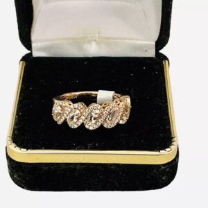Morganite, Diamond Wedding Anniversary Ring