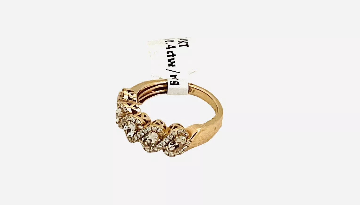 Morganite, Diamond Wedding Anniversary Ring - Image 3