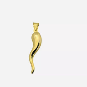 Italian Horn Medium Size Pendant Hollow