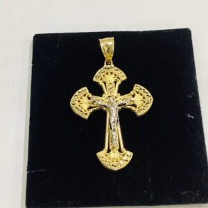 Filigree Large Size Cross Crucifix Pendant
