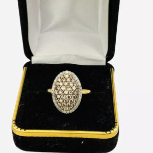 Diamond Champagne Statement Cocktail Ring