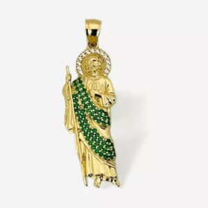 14k Gold Saint Jude Large Size Pendant
