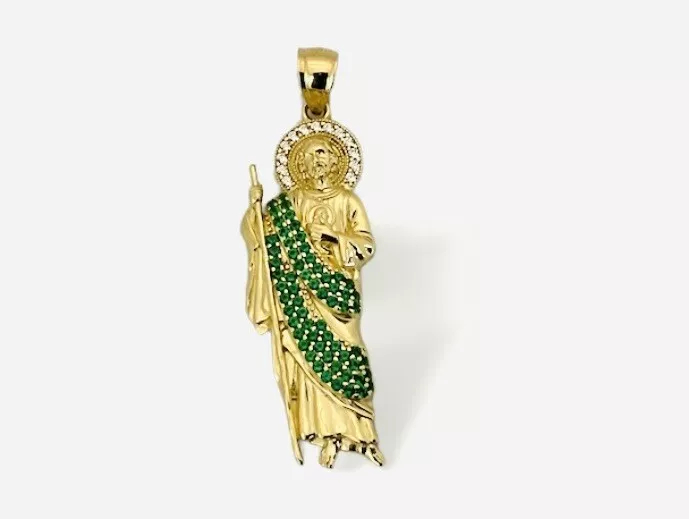 14k Gold Saint Jude Large Size Pendant