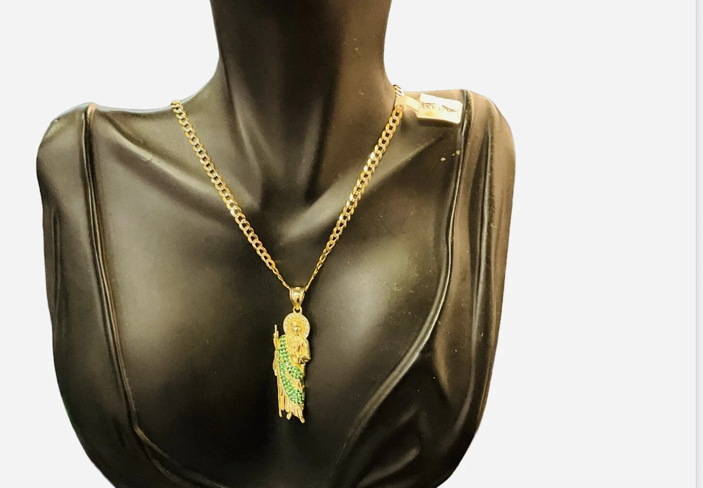 14k Gold Saint Jude Large Size Pendant - Image 4